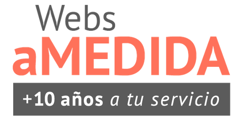 Logo de Amedida: diseño web económico y tiendas online