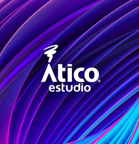 Logo de Ático, estudio gráfico