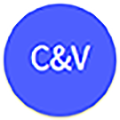 Logo de C&V publicidad