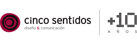 Logo de Cinco Sentidos diseño y comunicación