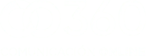 Logo de Comunicación Online 360º