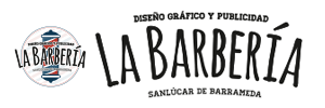 Logo de La barbería publicidad