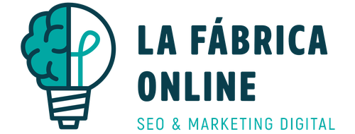 Logo de La fábrica online - agencia de marketing y SEO