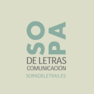 Logo de Sopa de letras, diseño y comunicación