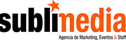 Logo de Sublimedia agencia de marketing, eventos y azafatas de imagen