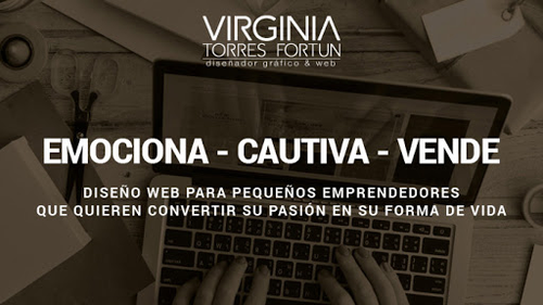 Logo de Virginia Fortún - Diseño web - imagen de marca para el sector rural