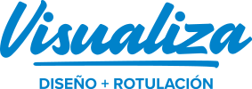 Logo de Visualiza. Diseño & Rotulación