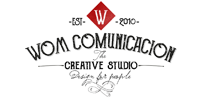 Logo de WOM comunicación